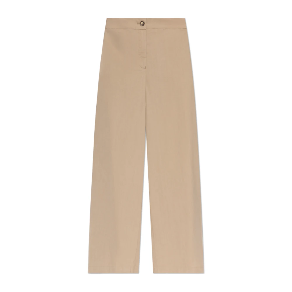 Emporio Armani Donna Marrone - Pantaloni A Gamba Larga - Trousers - S