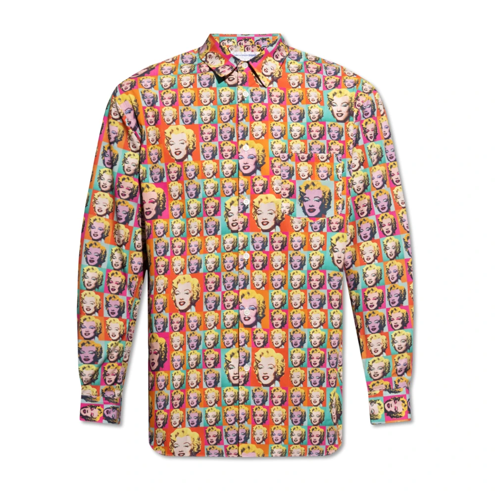 Comme des Garçons Grafische Print Katoenen Overhemd Multicolor Heren