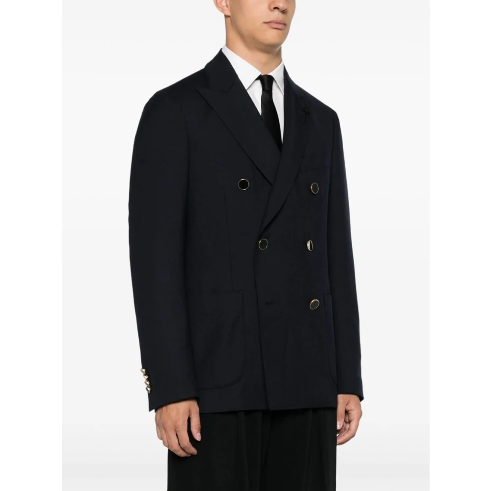 Lardini Navy Blauwe Herenjassen Blue Heren