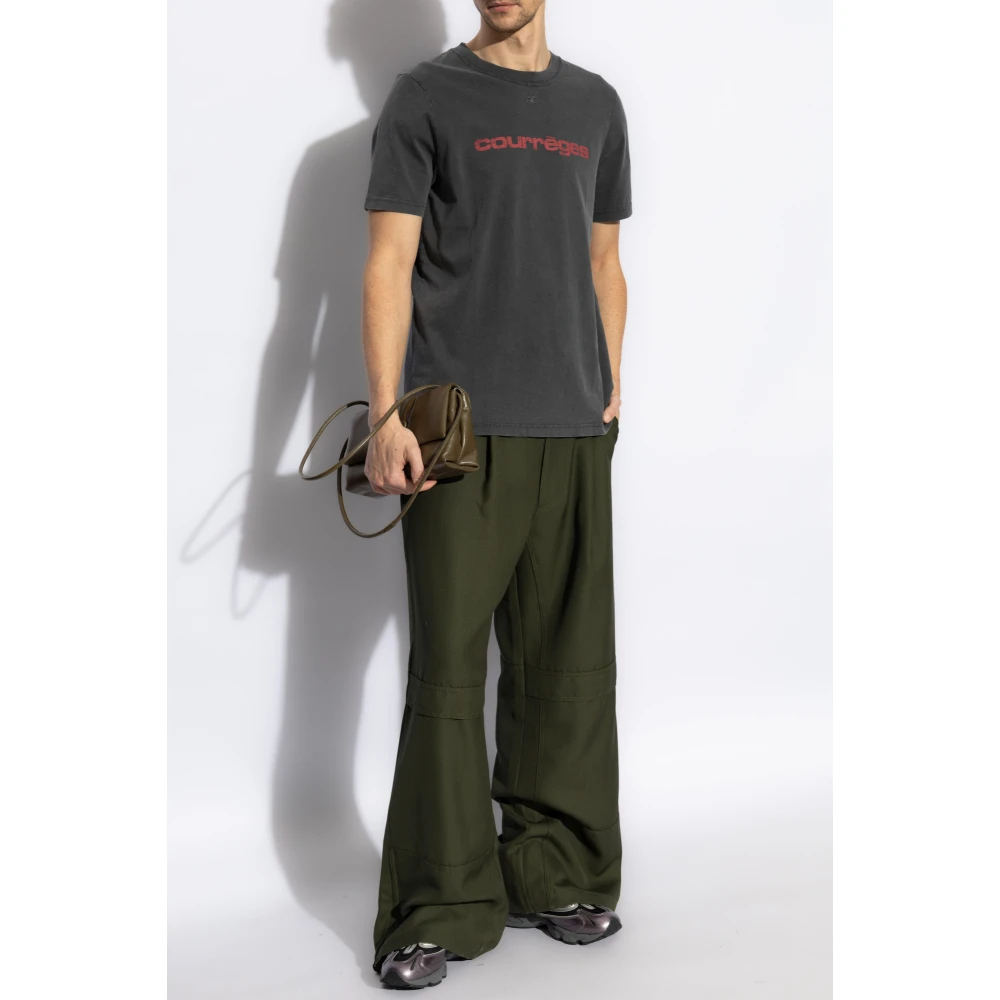 Courrèges T-shirt met print Gray Heren