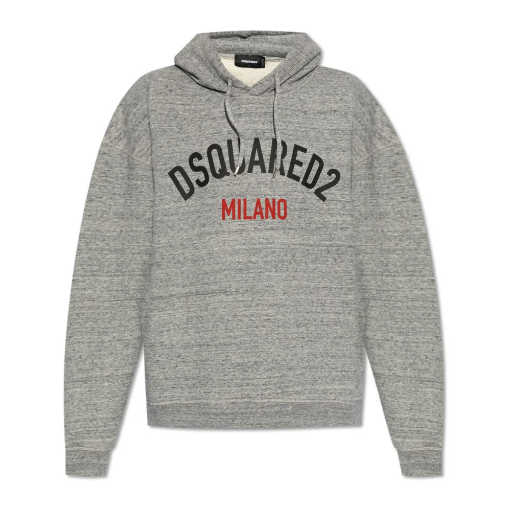 Dsquared2 Sweatshirt met logo Gray Heren
