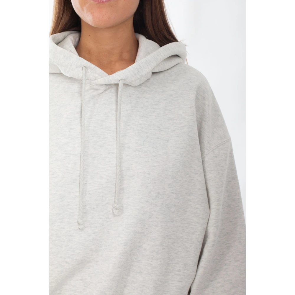 Y-3 Lichtgrijs Terry Boxy Hoodie Gray Dames