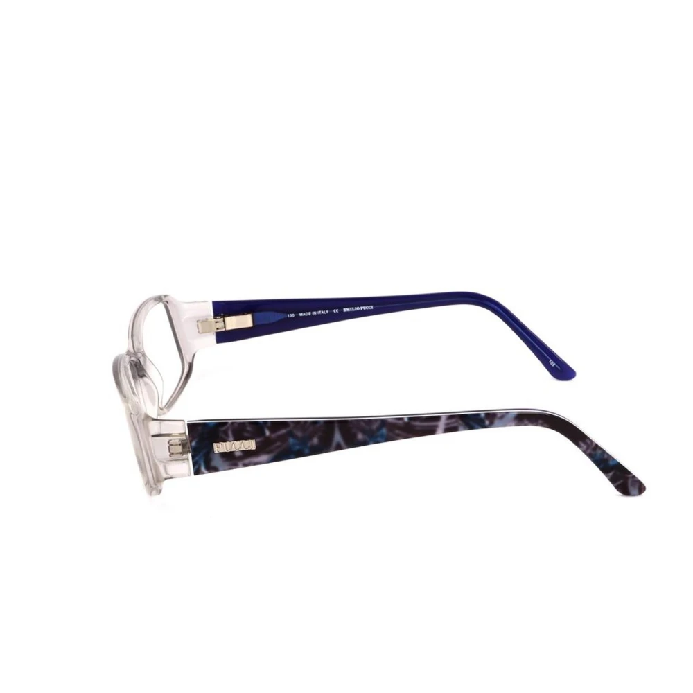 EMILIO PUCCI Blauwe Plastic Frames voor Vrouwen Blue Dames