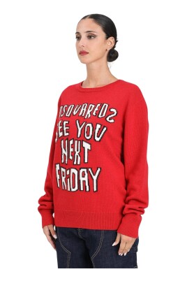 pull-rouge-col-rond-jacquard-horreur