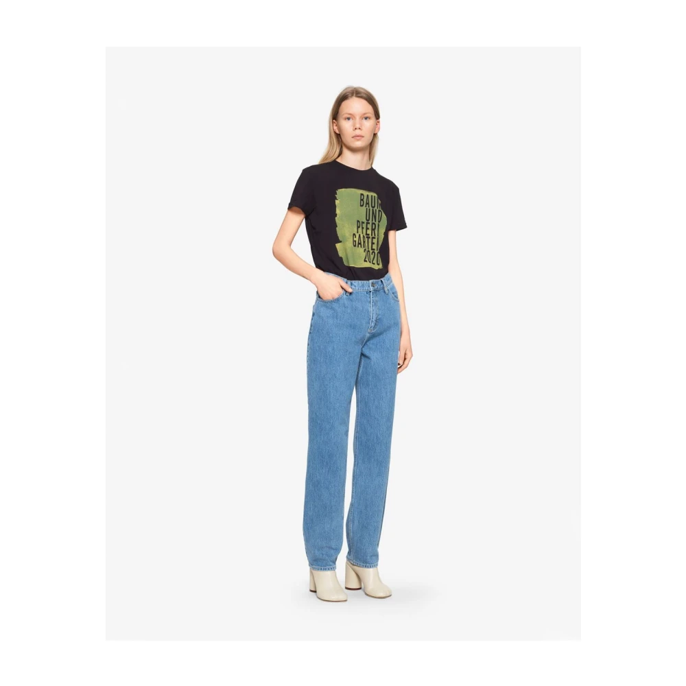 BAUM UND PFERDGARTEN Hoge taille katoenen jeans Blue Dames