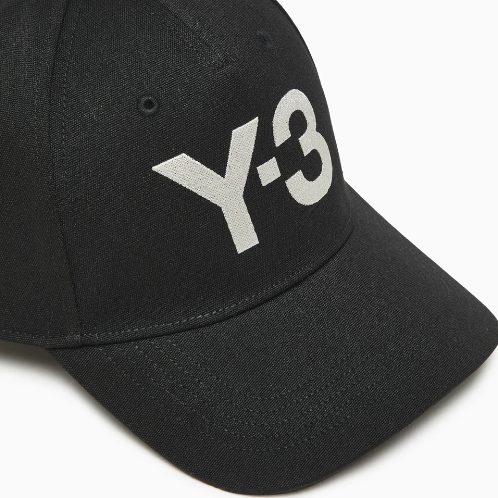 Y-3 Baseballpet in effen kleur met geborduurd logo Black Heren