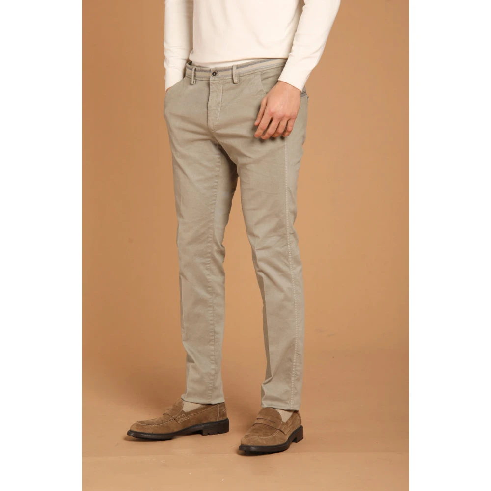 Mason's Slim Fit Winter Chino Broek Green Heren