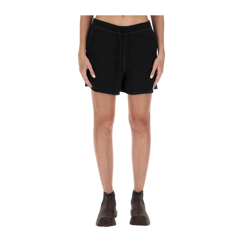 Ganni Katoenen Sweat Shorts Regular Fit Black Dames