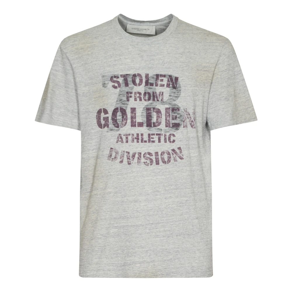 Golden Goose Vintage Print T-shirts en Polo's MultiColour Gray Heren