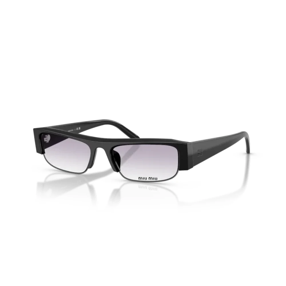Miu Miu Rectangle Sunglasses - Female - Sunglasses - Black - 51 Mm - Accessories