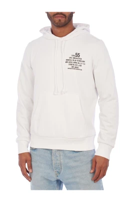 Modern hoodie med textdesign