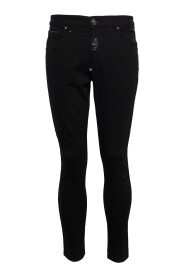 Schwarze Skinny-Jeans aus Stretch-Baumwolle