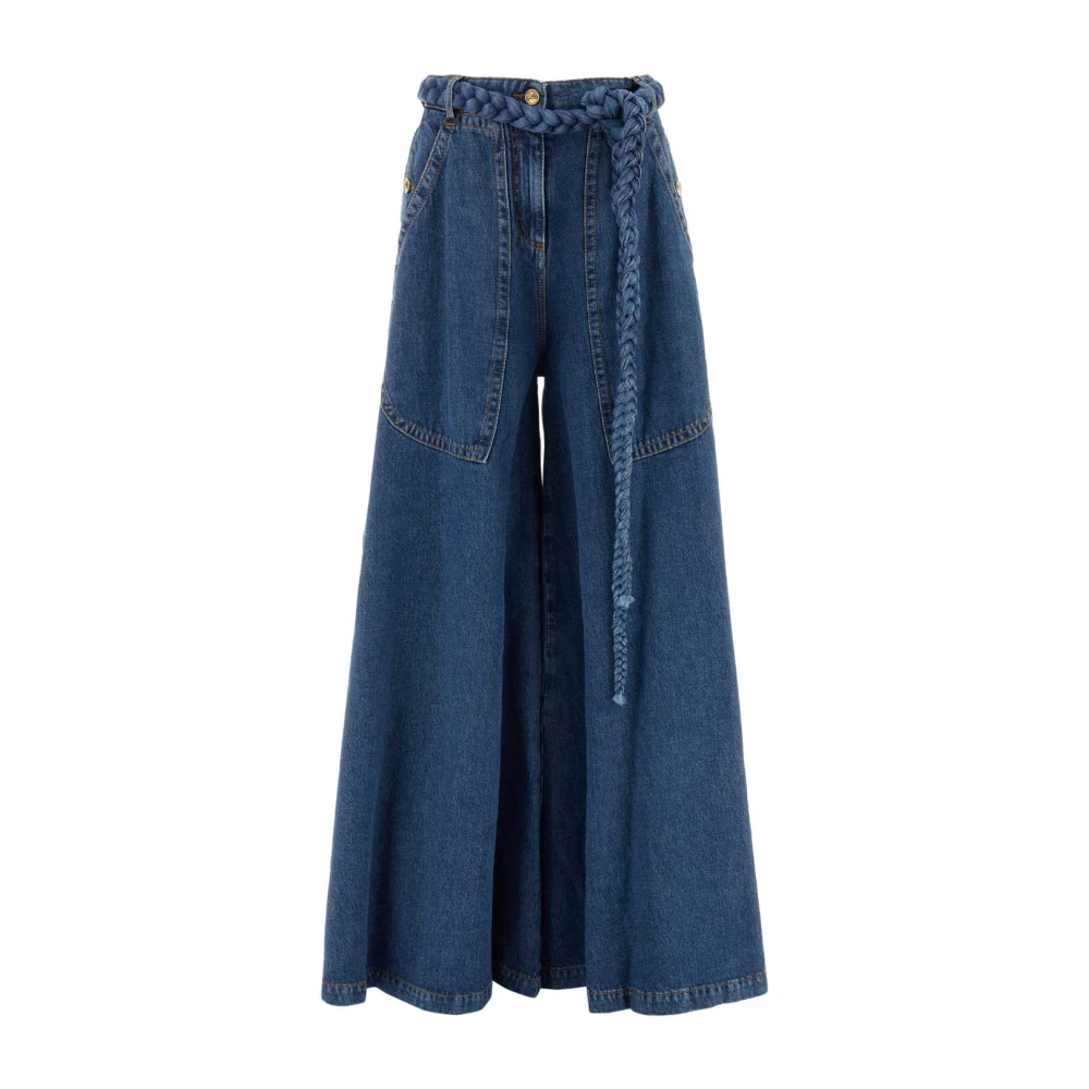 ETRO Wijde Denim Jeans voor Vrouwen Blue Dames