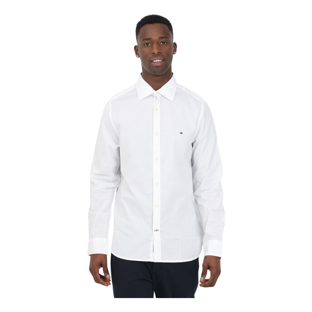 Camisa blanca hombre online slim fit