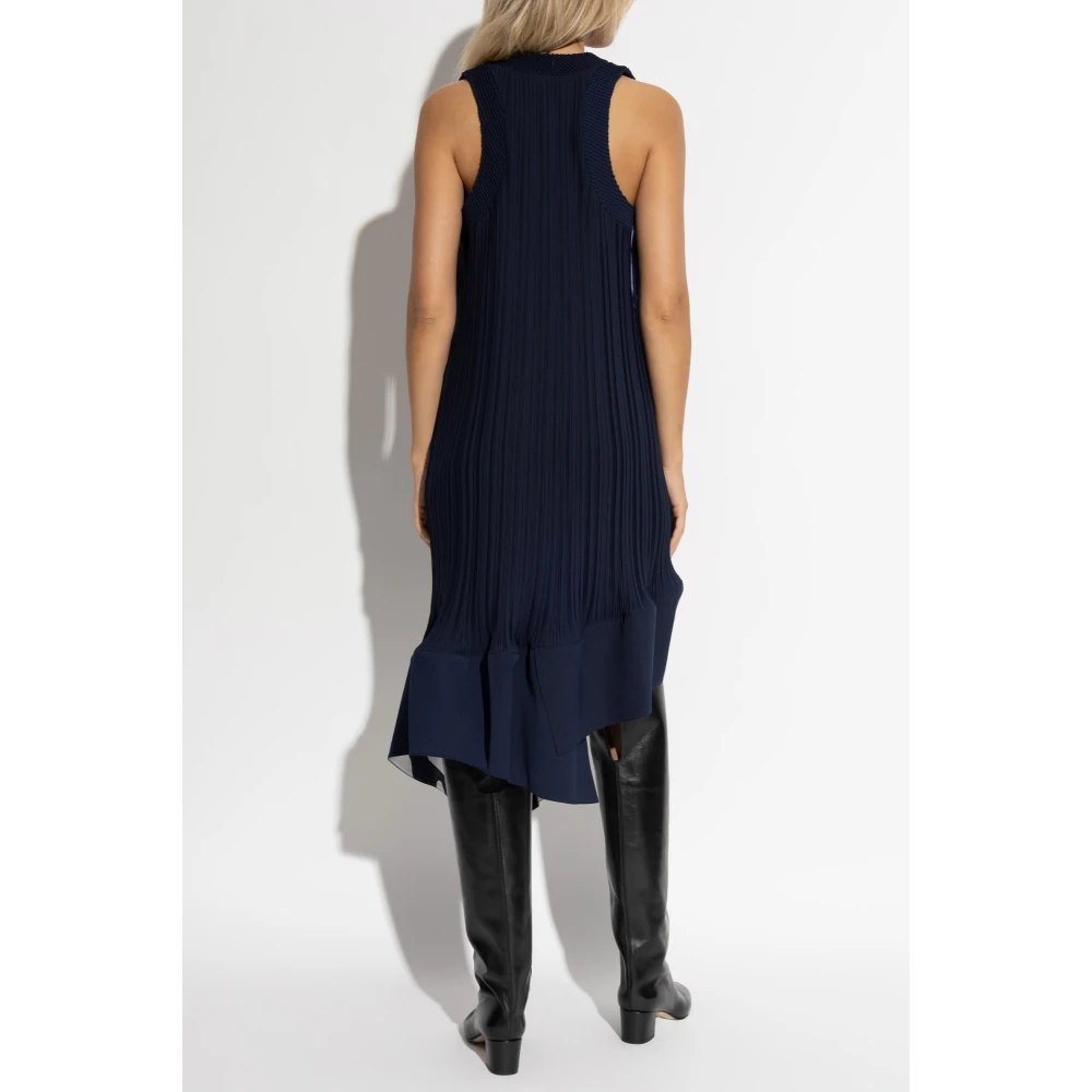 Lanvin Geplooide jurk Blue Dames