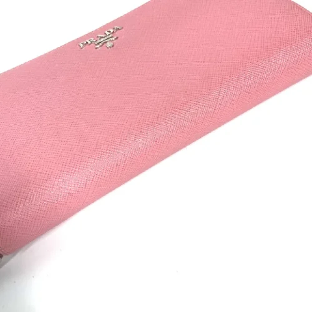 Prada Vintage Pre-owned Leather wallets Pink Dames
