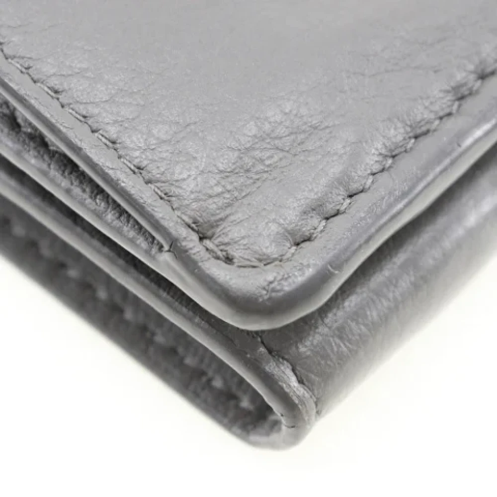 Balenciaga Vintage Pre-owned Leather wallets Gray Dames