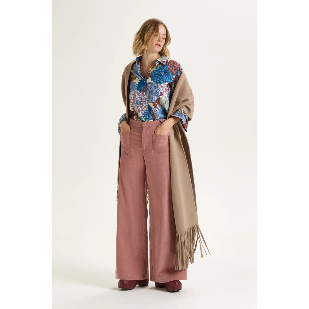 Maliparmi Baby Cord Broek Pink Dames