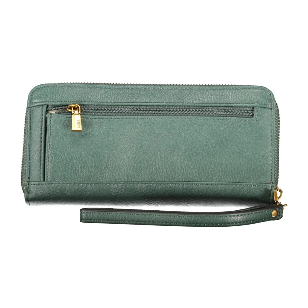 Guess Groene Damesportemonnee met Ritssluiting Green Dames