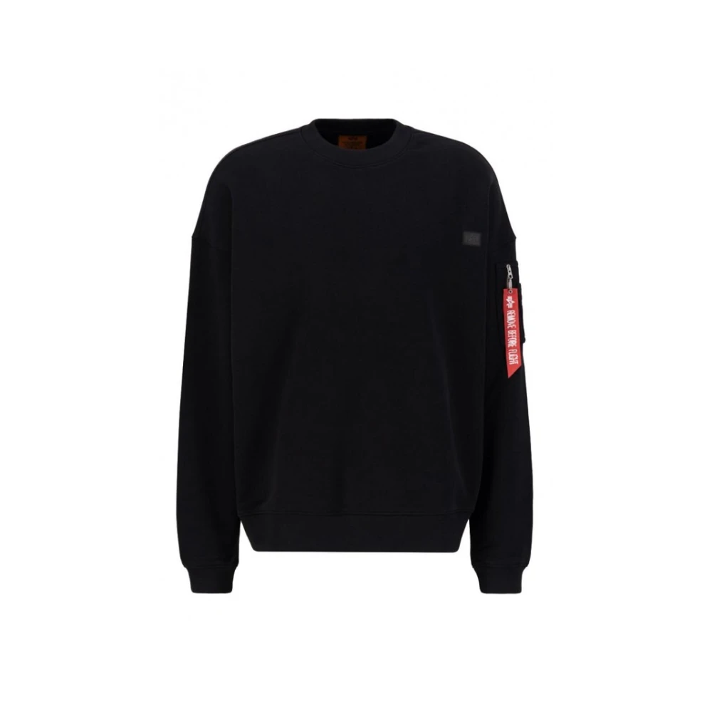 Alpha Industries Essentials RL Sweatshirt - Svart Black, Herr