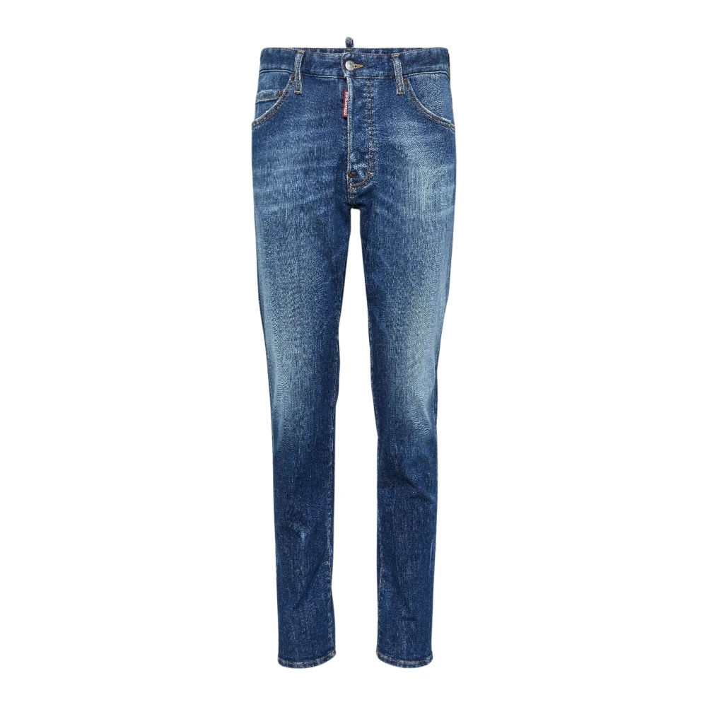 Dsquared2 5 Pocket Pants Blue Heren