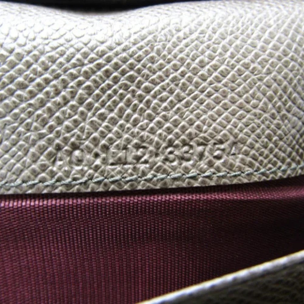 Bvlgari Vintage Pre-owned Leather wallets Brown Dames