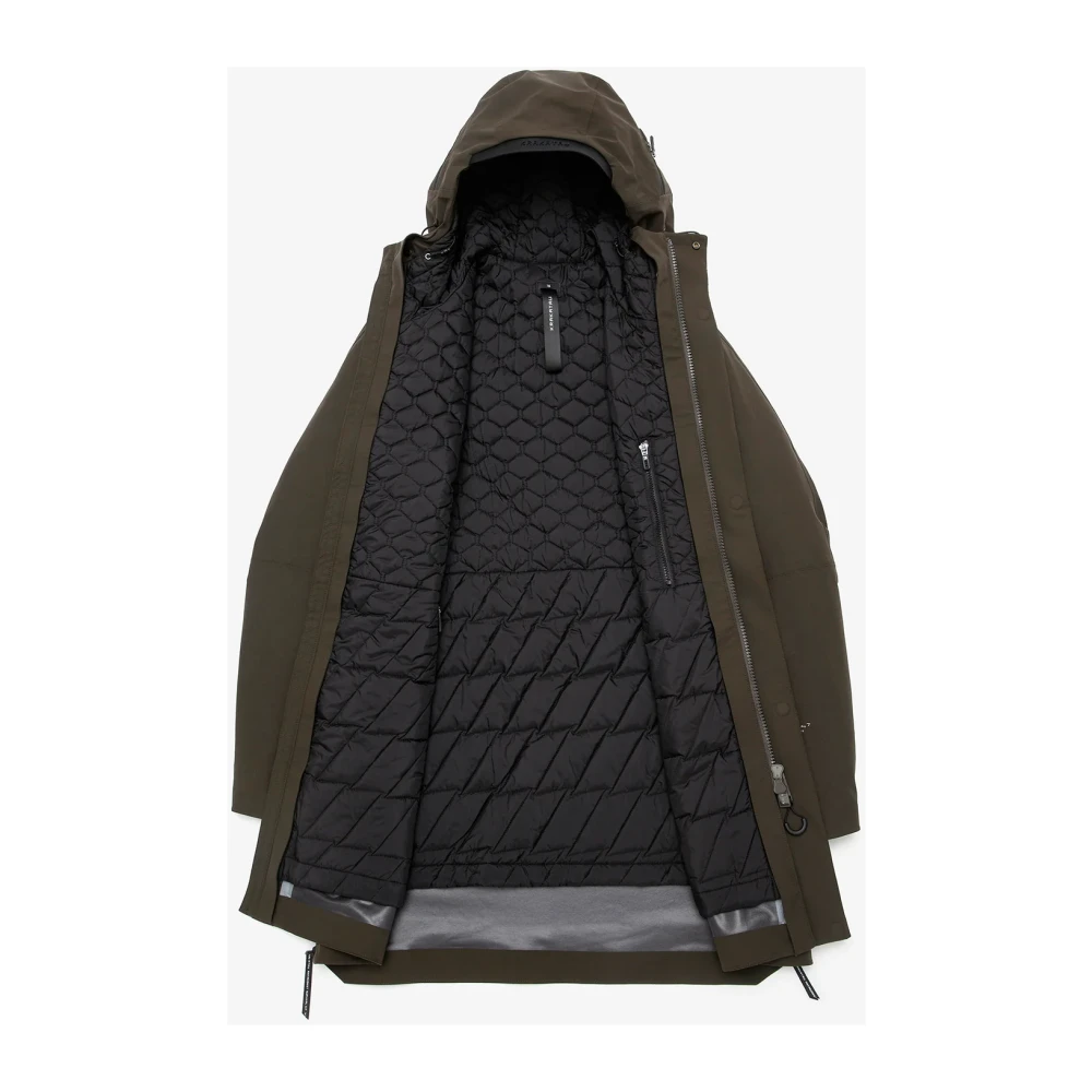 Krakatau Parkas Donkergroene Jas Green Heren