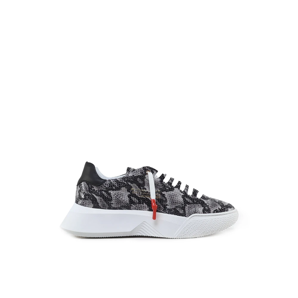 Giuliano Galiano Slangenprint Leren Sneakers Heren Schoenen Grijs
