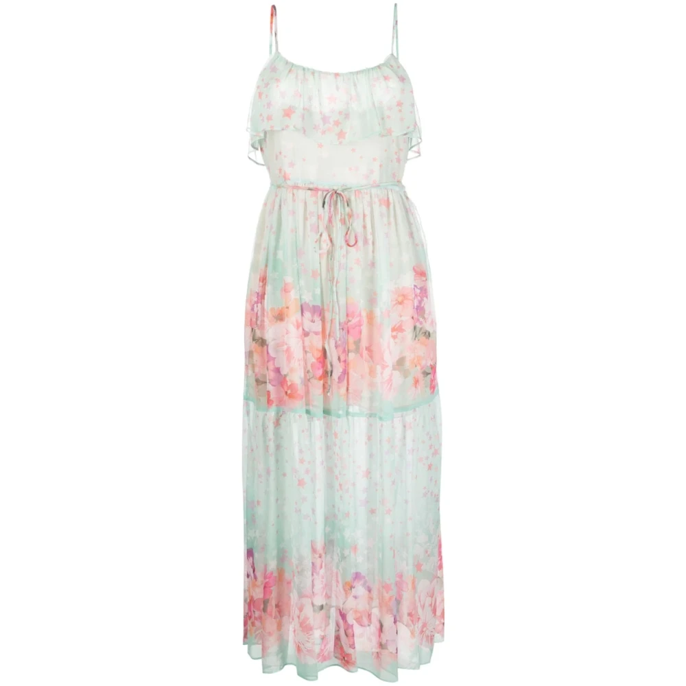 Twinset Women's Multicolor Summer Dresses, Xs, Long Creponne Dress With Strap