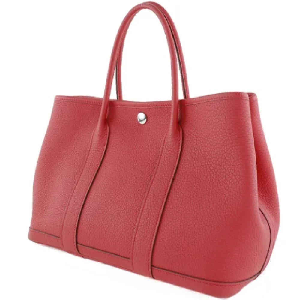 Hermès Vintage Pre-owned Fabric totes Red Dames