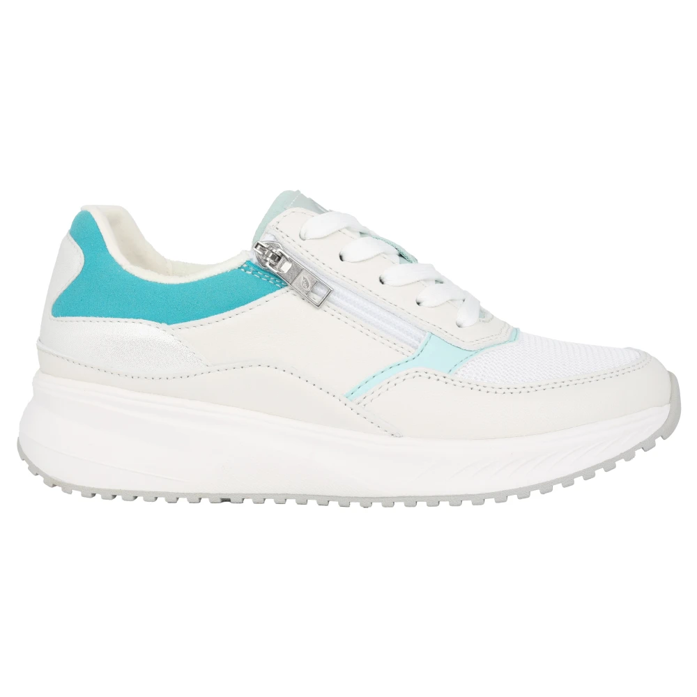 Waldläufer Comfortabele lace-zip sneaker – Dames Schoenen Wit