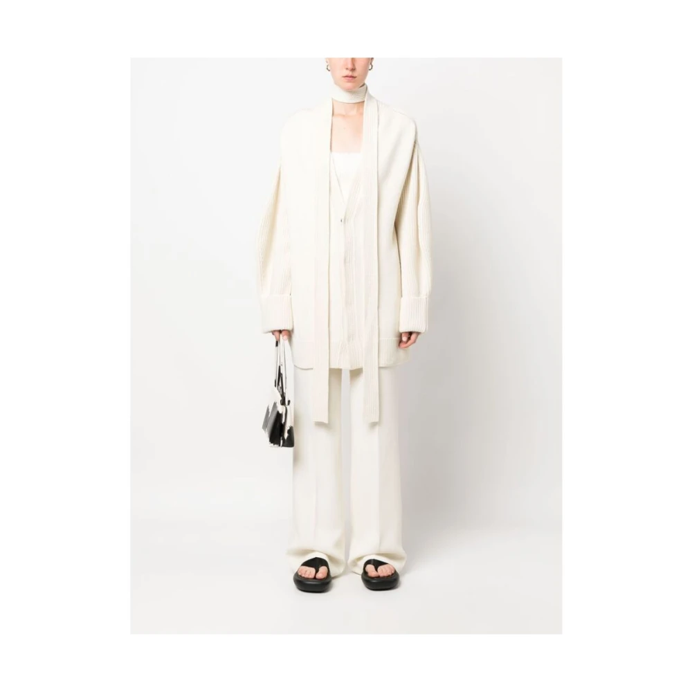Sa Su Phi Kasjmier Sjaal-Detail Vest White Dames