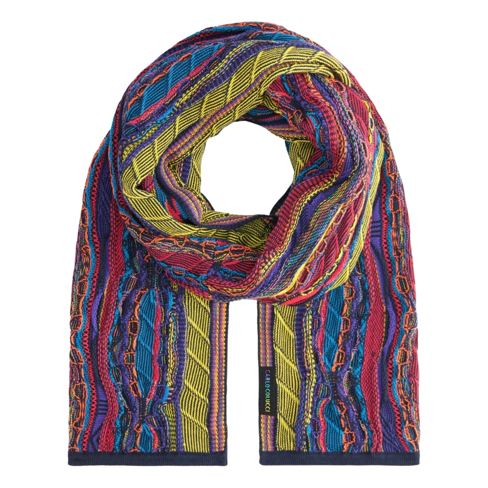 Carlo Colucci Men's Multicolor Winter Scarves, One Size, Winter Scarf Collection