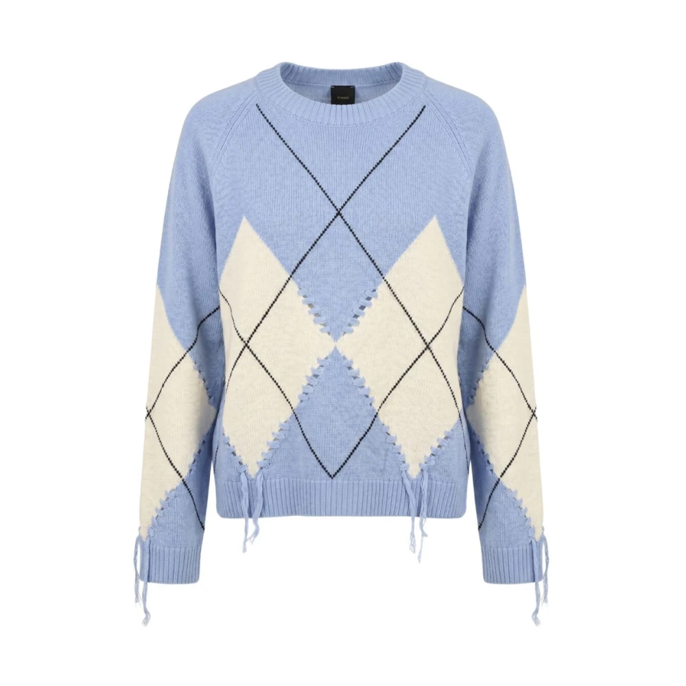 Pinko Vrouw Multicolor Truien & Vesten Dames, Veelkleurig, M, Nylon, Ronde Hals Gebreid