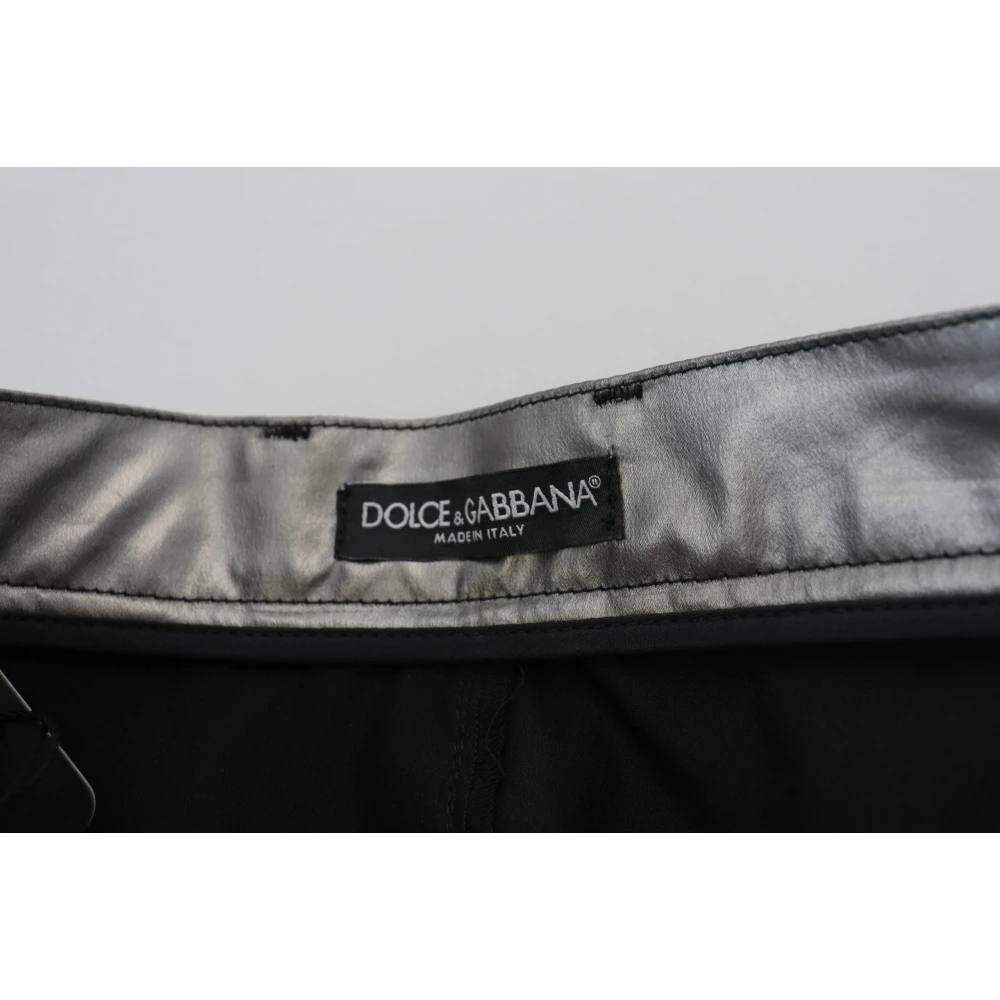 Dolce & Gabbana Hoge Taille Skinny Broek Gray Dames