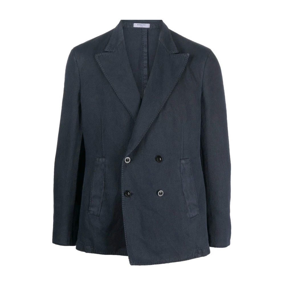 Boglioli Dubbelknäppt Navy Blazer Blue, Herr