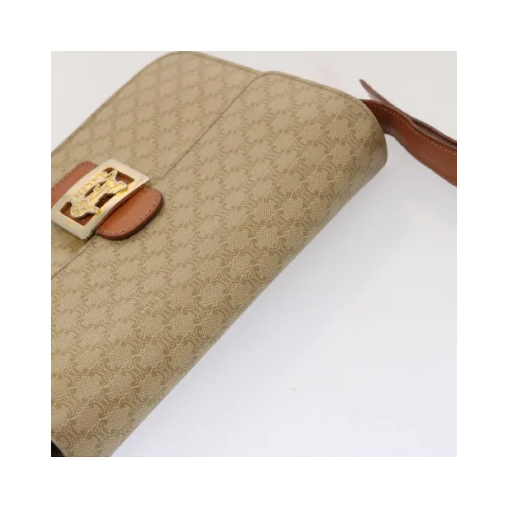 Celine Vintage Pre-owned Canvas celine-bags Beige Dames
