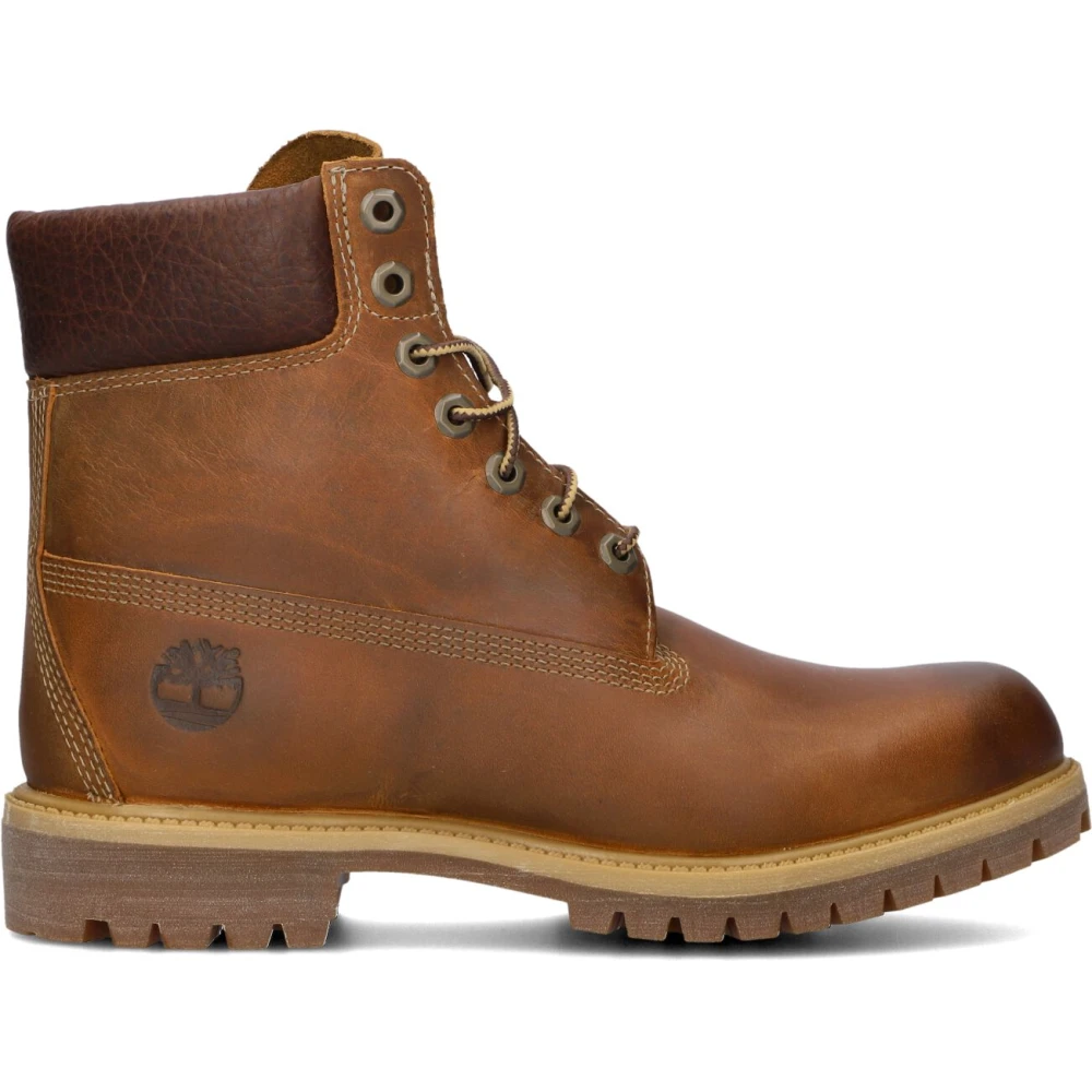 Timberland Brown Lace-Up Boots, Male, 9 Uk, Premium Lace-Up Boots