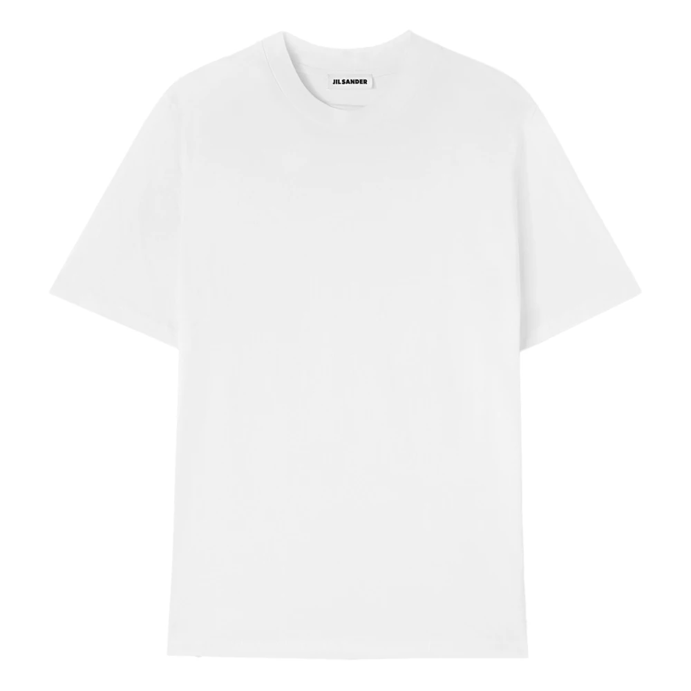 Jil Sander Cloud White Crew-Neck T-Shirt White Heren