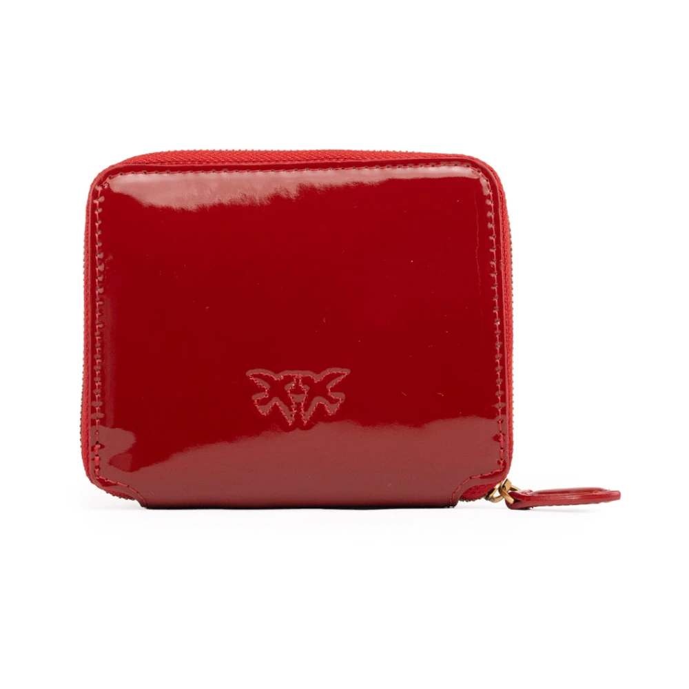 pinko Gewatteerde Love Birds Portemonnee Rood Red Dames