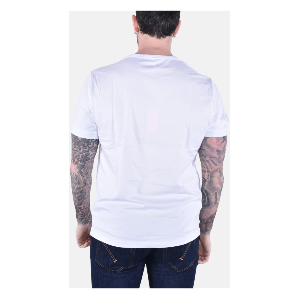 Sun68 Gemerceriseerd Jersey T-shirt Korte Mouw White Heren