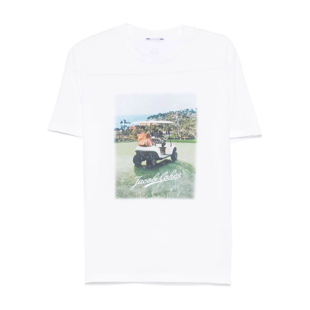 Jacob Cohën Witte T-shirts en Polos White Heren