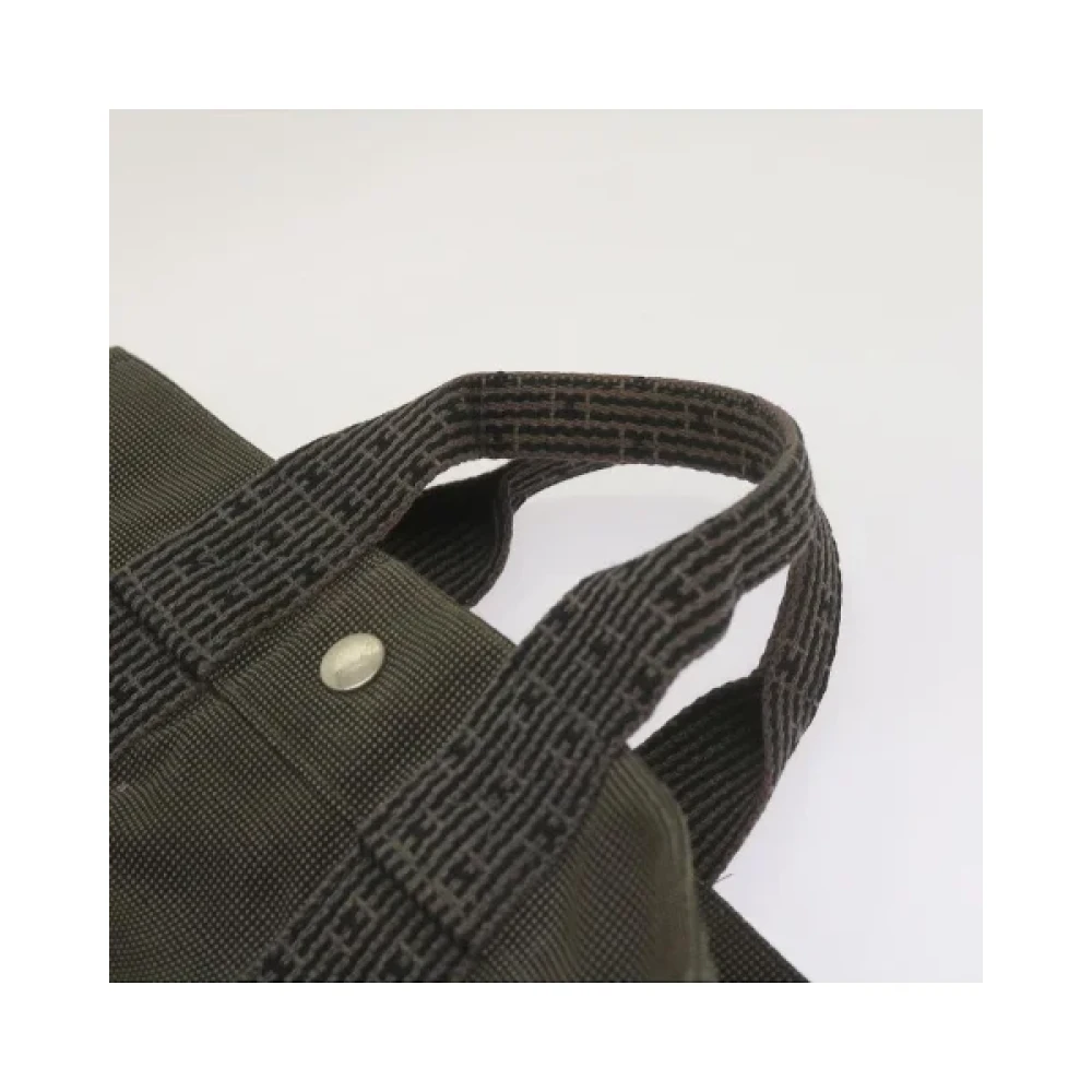 Hermès Vintage Pre-owned Cotton handbags Gray Dames