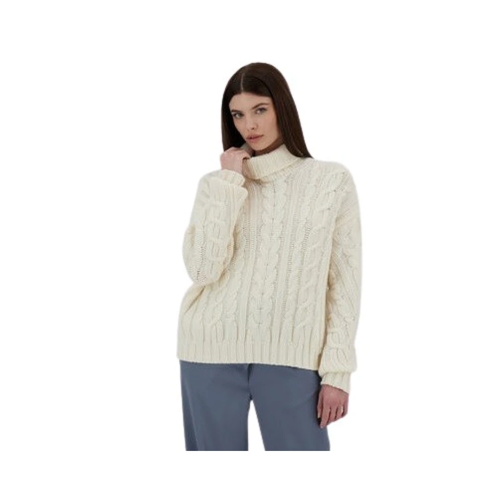 Herno Elegante Zwanen Jas Beige Dames