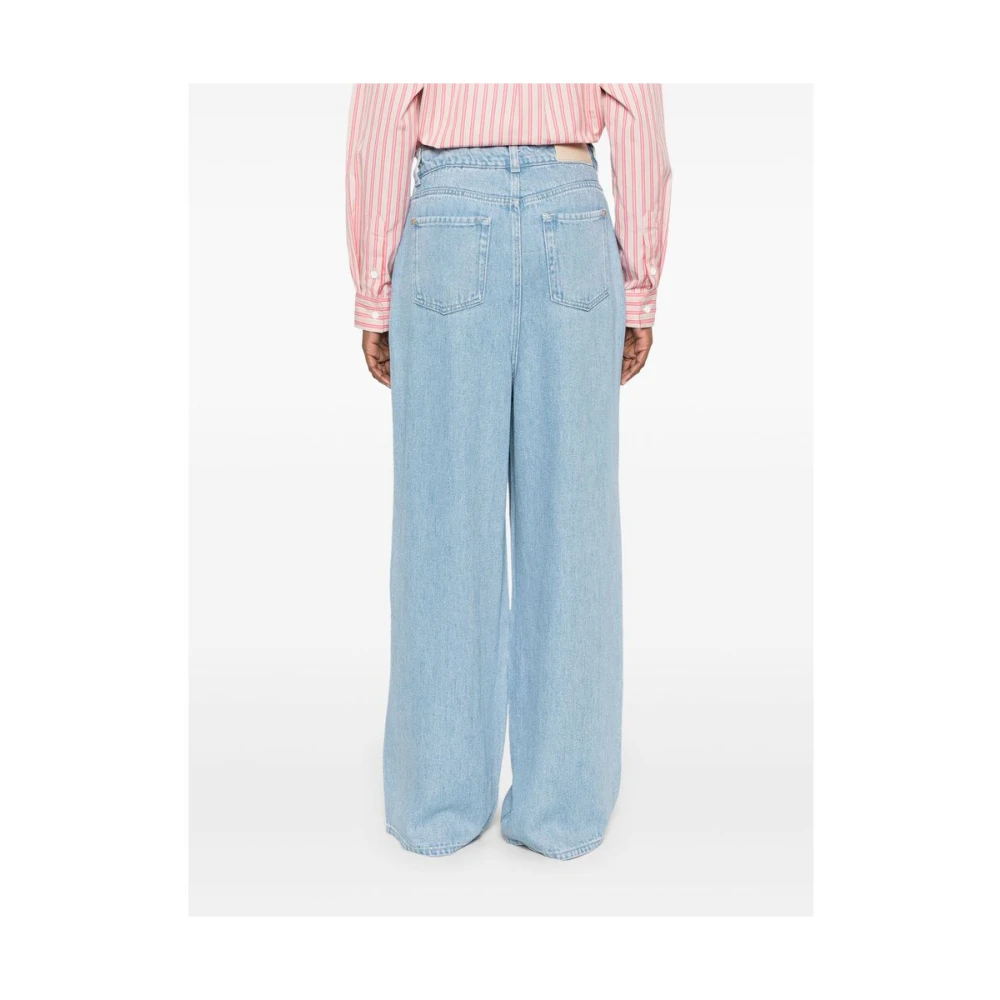 7 For All Mankind Wijde Jeans Denim Blue Dames