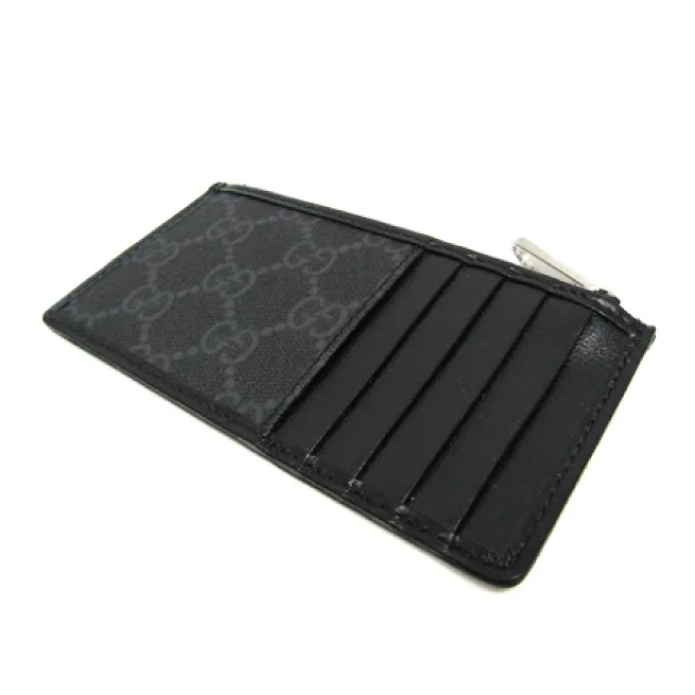 Gucci Vintage Pre-owned Leather wallets Black Dames