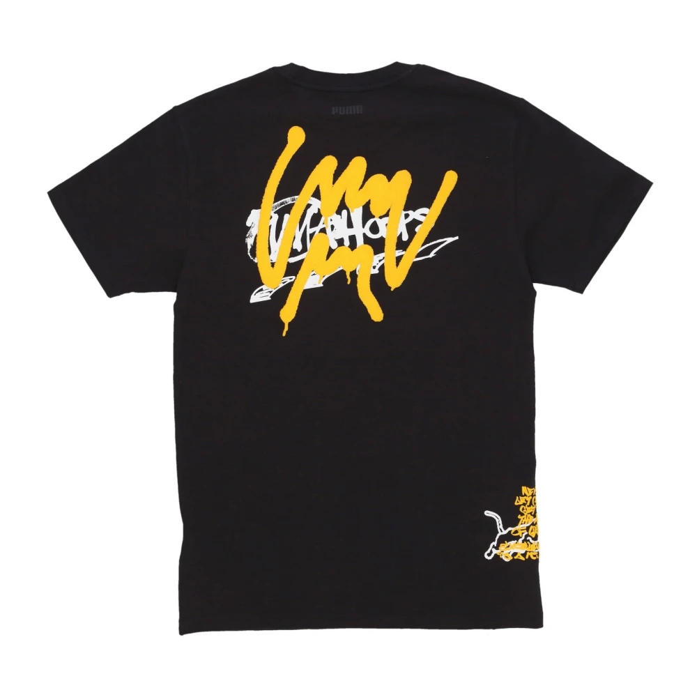 Puma Zwarte Showcase Tee Korte Mouw T-shirt Black Heren