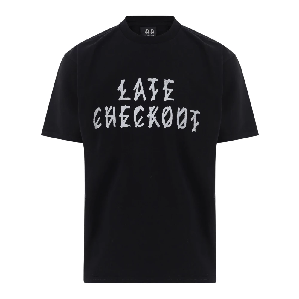 44 Label Group Uomo Nero - T-Shirt In Cotone Con Stampa Logo - Tops - L
