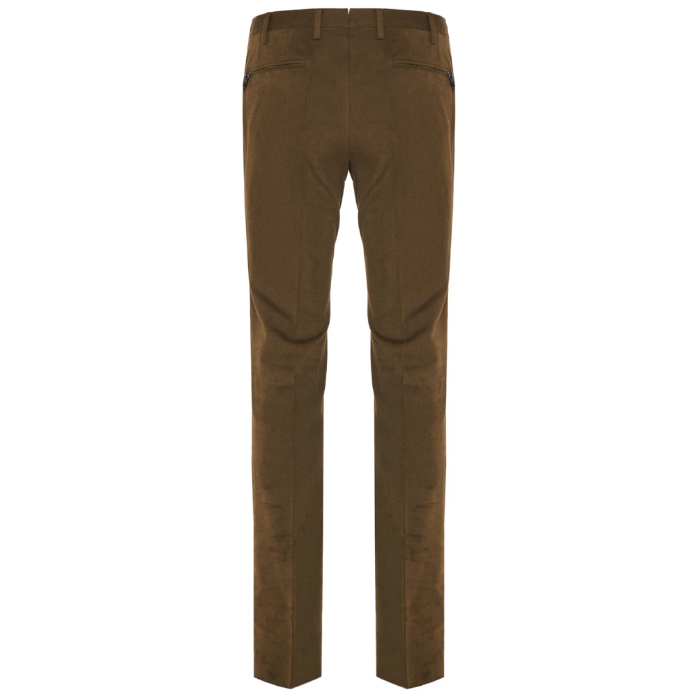 Corneliani Stretchkatoenen broek met zakken Green Heren