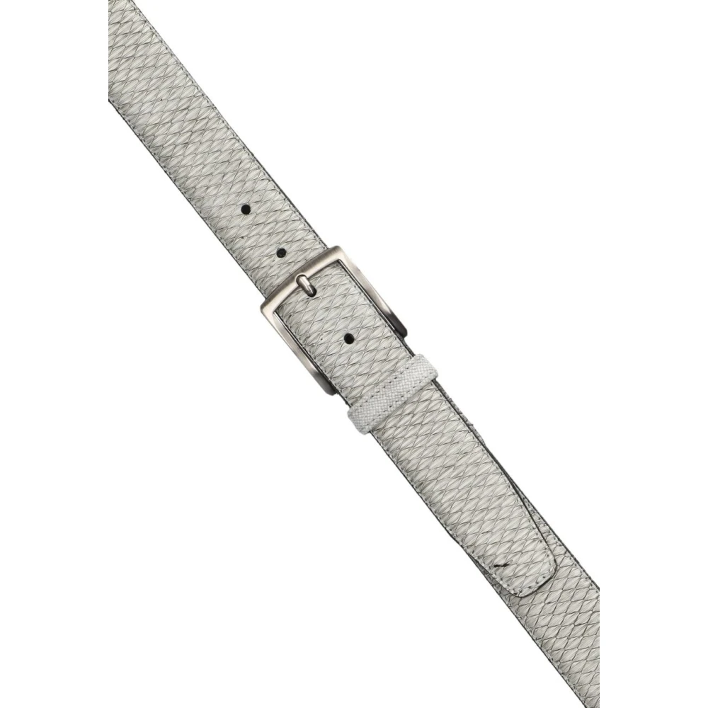 Floris van Bommel Heren Leren Riem Gray Heren